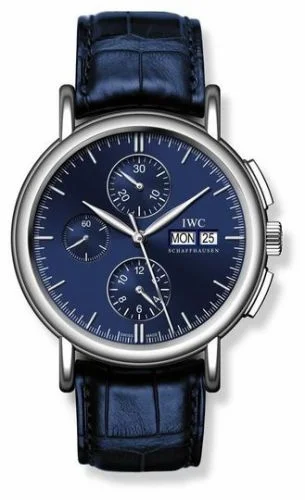 IWC Portofino Chronograph White Gold / Blue IW3783-04 (IW378304)